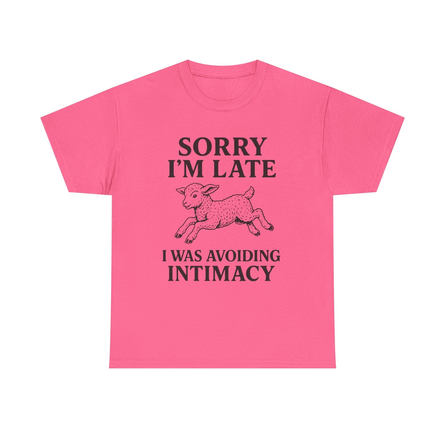 Sorry I’m Late – I Was Avoiding Intimacy | Vintage Lamb T-Shirt