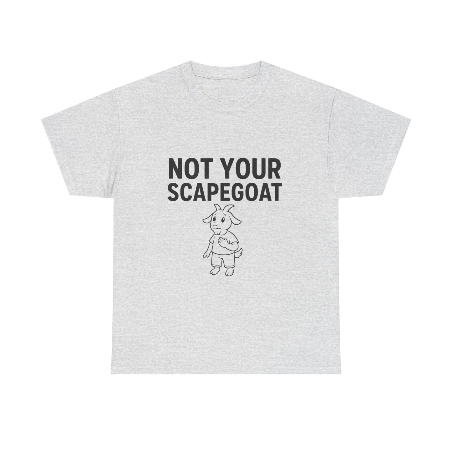 Not Your Scapegoat White and Lights | Bold Mental Health & Narcissism Recovery Tee