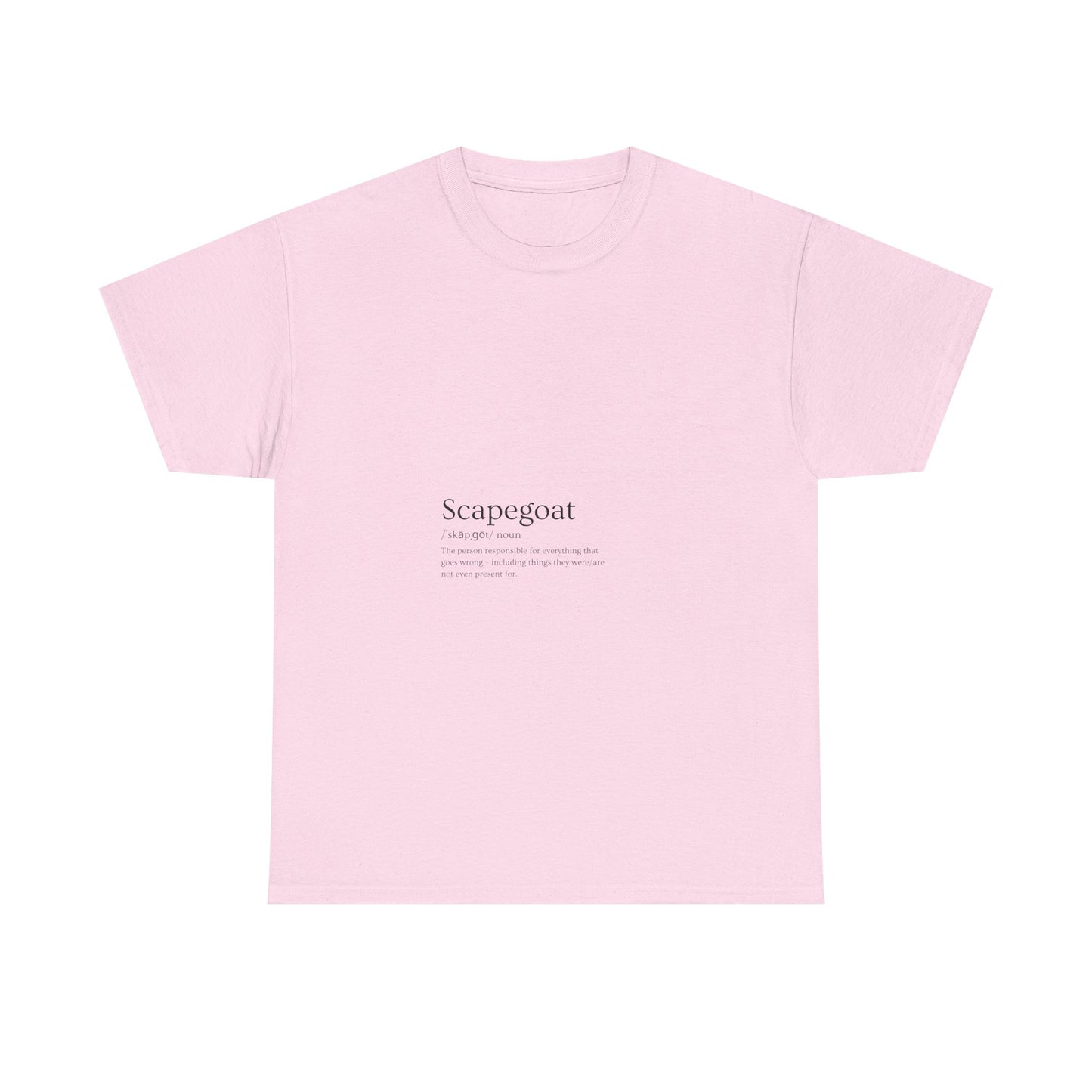 Scapegoat Definition Tee Light colors Edi – Funny Dysfunctional Family Blame Collector Shirt