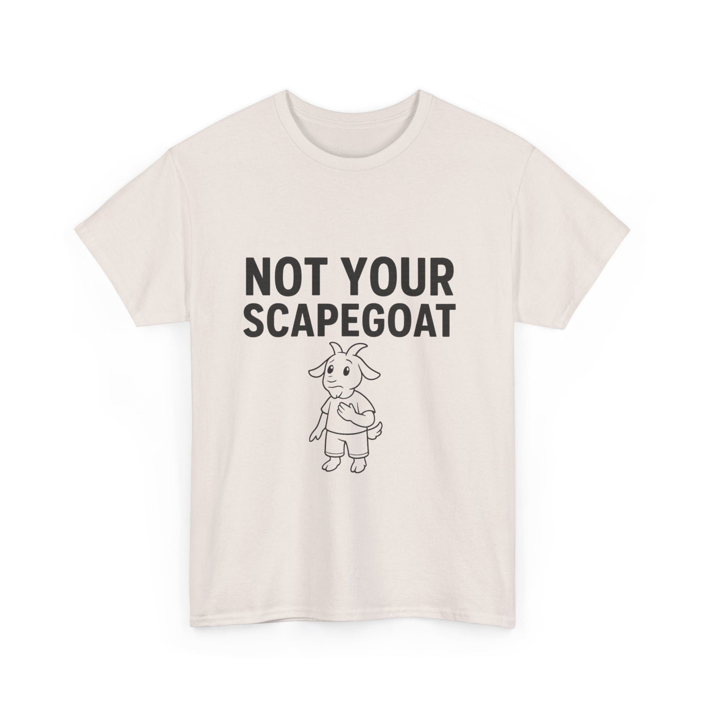 Not Your Scapegoat White and Lights | Bold Mental Health & Narcissism Recovery Tee