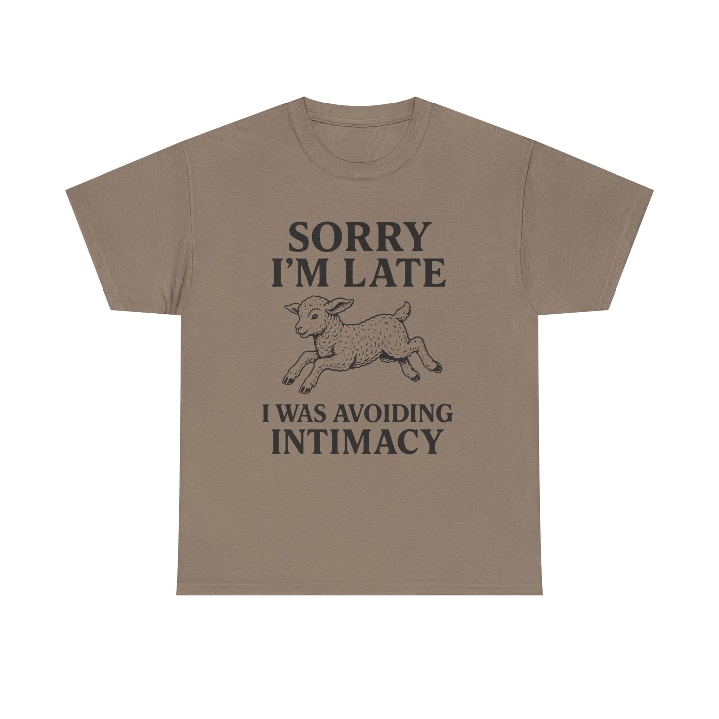 Sorry I’m Late – I Was Avoiding Intimacy | Vintage Lamb T-Shirt