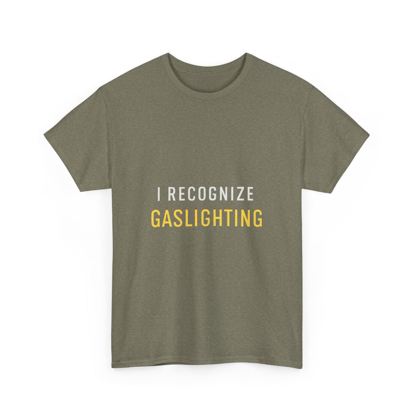 I Recognize Gaslighting – Anti-Gaslighting Awareness Tee | Darks | Narcissist Recovery Shirt