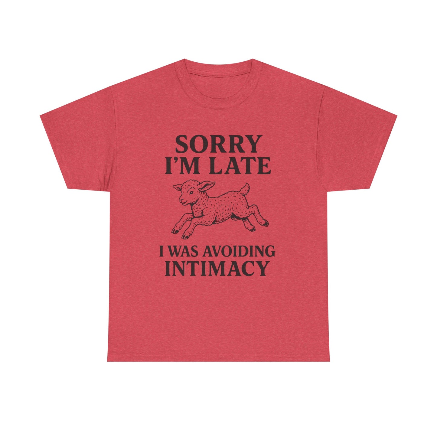 Sorry I’m Late – I Was Avoiding Intimacy | Vintage Lamb T-Shirt