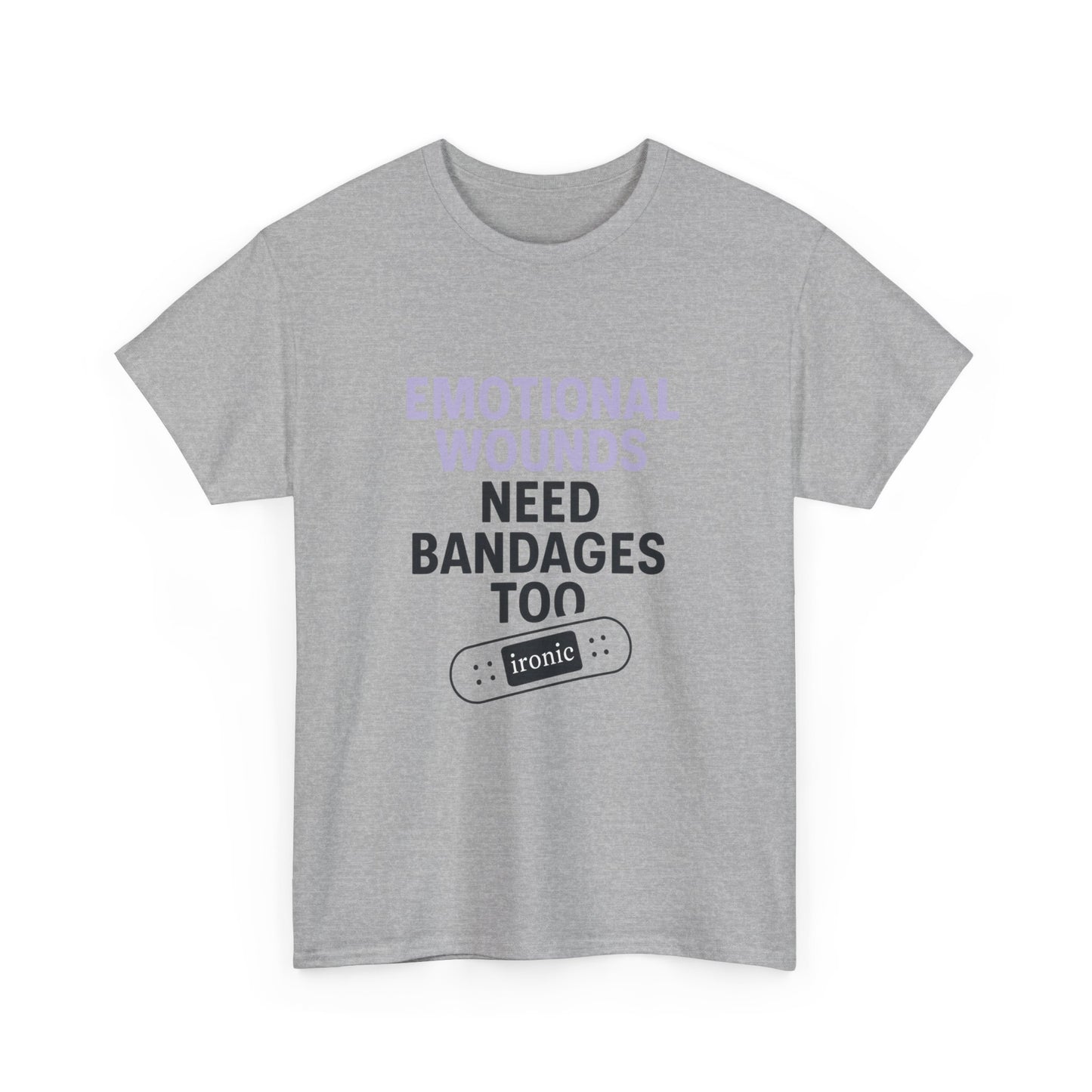 Emotional Wounds Need Bandages Too – Mental Health Awareness T-Shirt | Lights