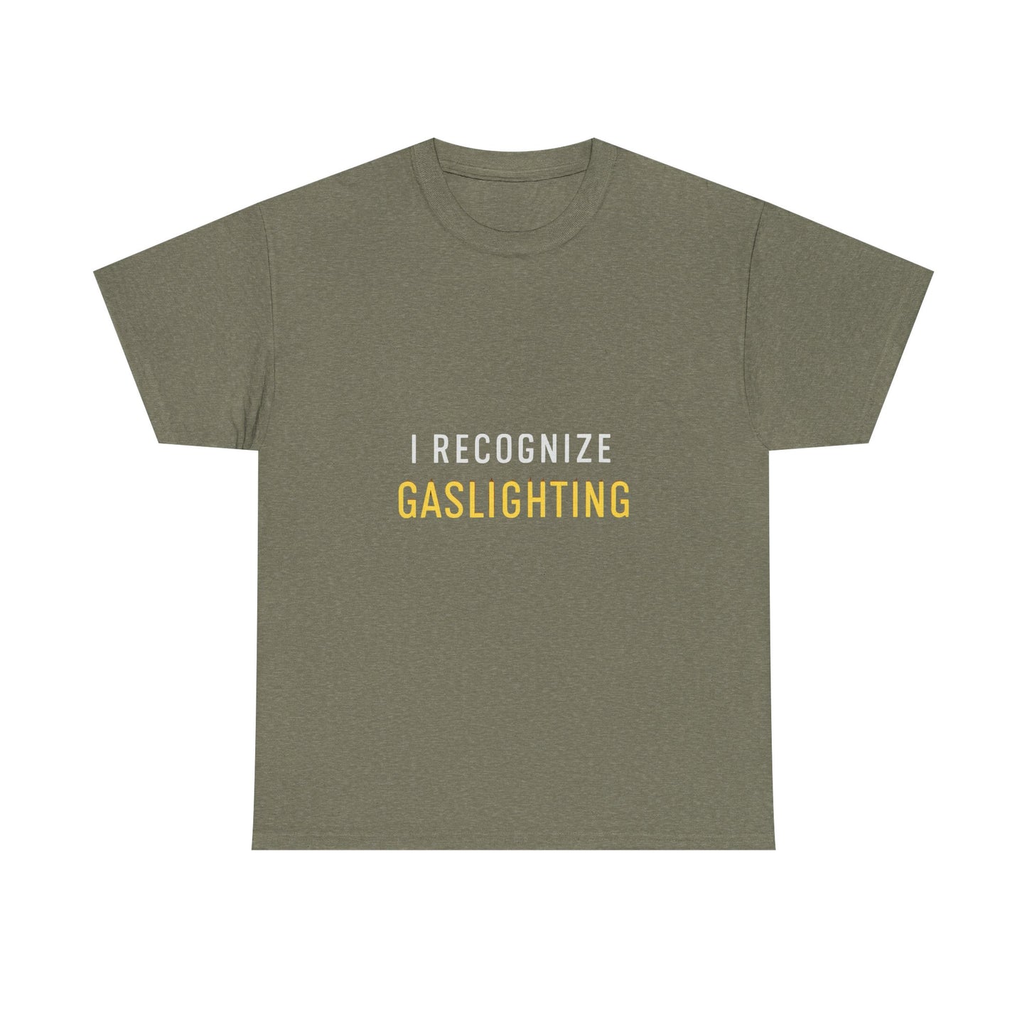 I Recognize Gaslighting – Anti-Gaslighting Awareness Tee | Darks | Narcissist Recovery Shirt