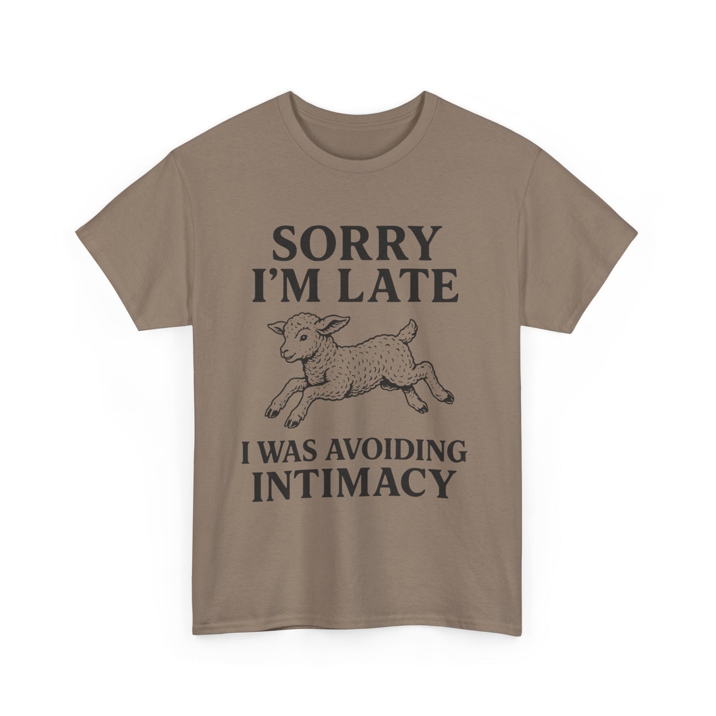 Sorry I’m Late – I Was Avoiding Intimacy | Vintage Lamb T-Shirt