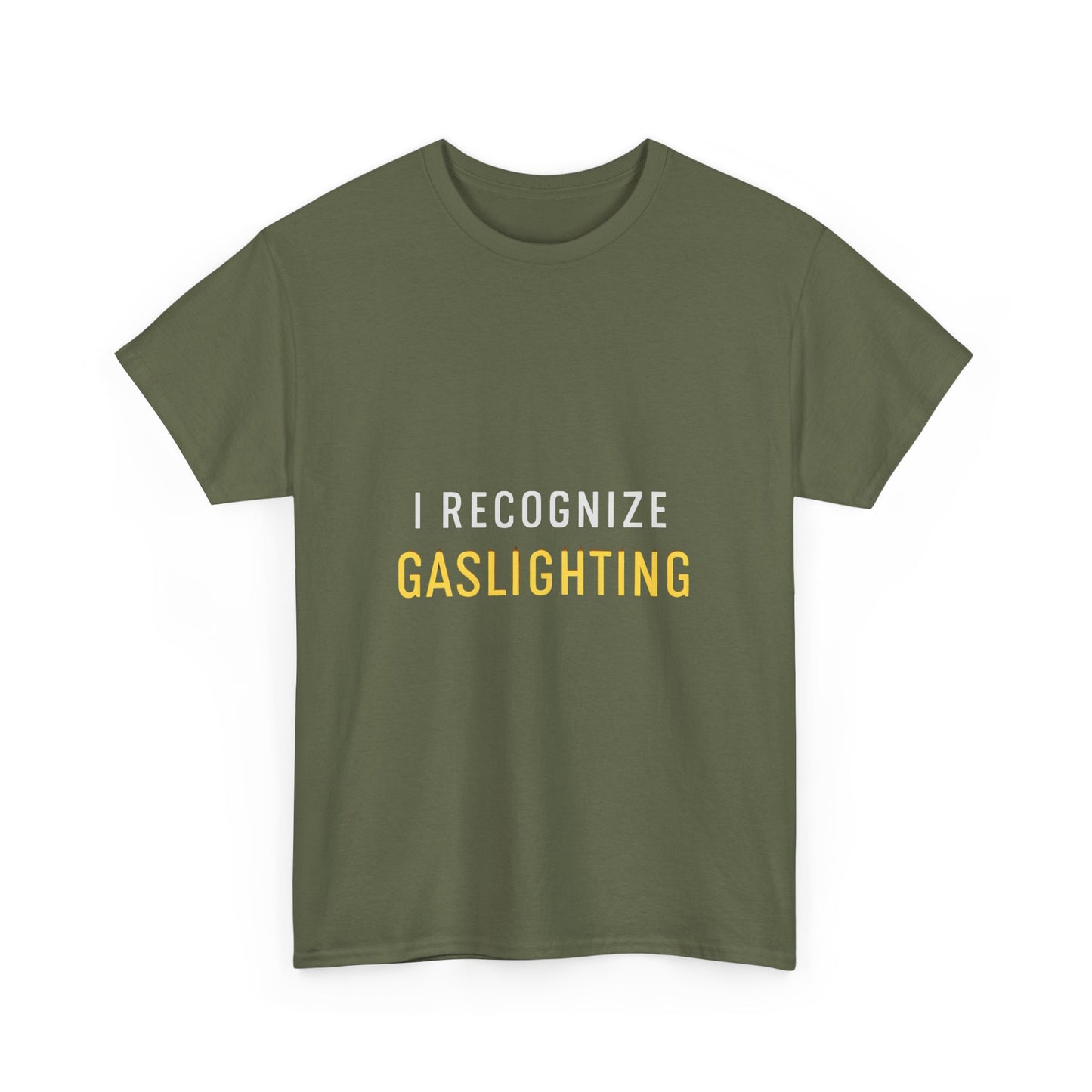 I Recognize Gaslighting – Anti-Gaslighting Awareness Tee | Darks | Narcissist Recovery Shirt