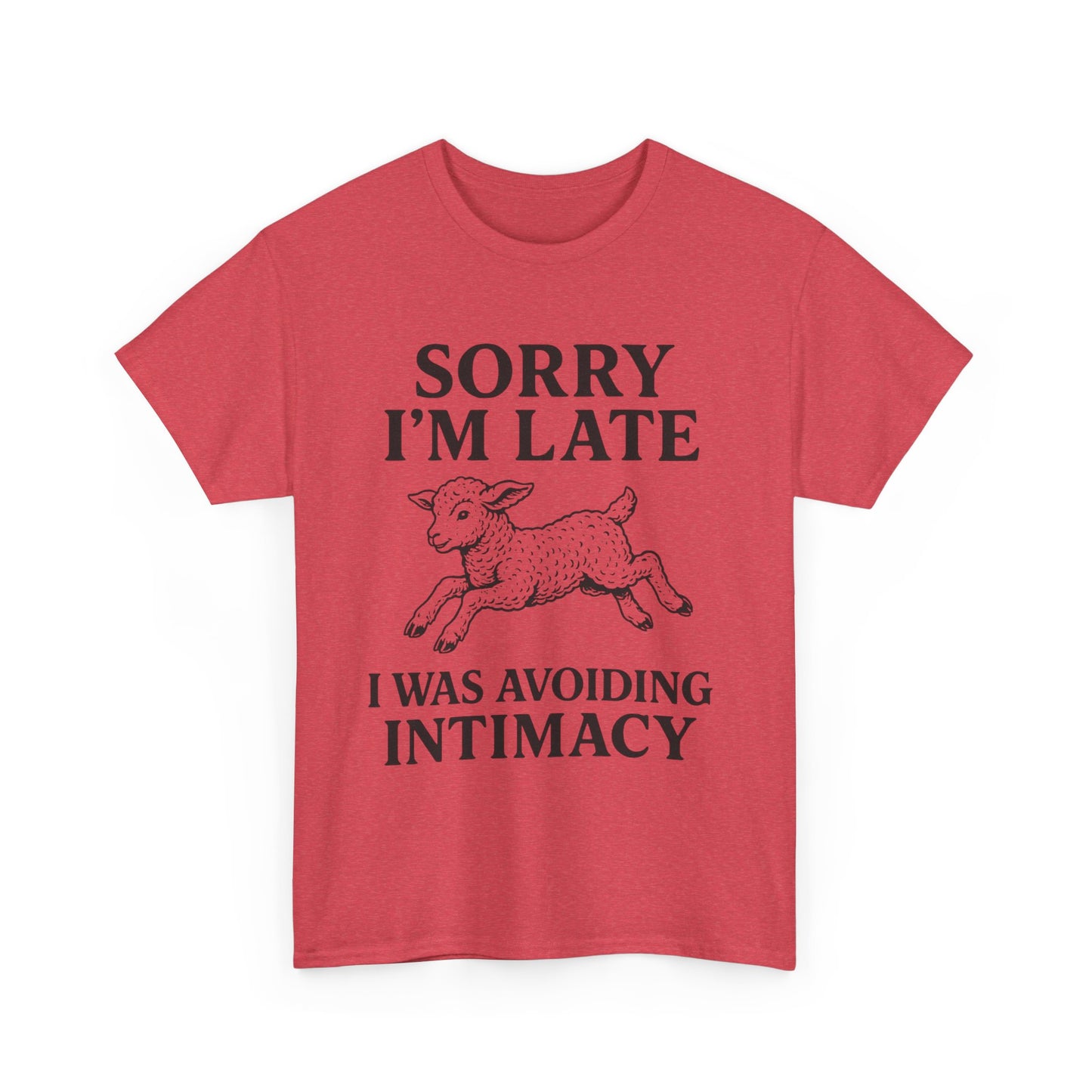 Sorry I’m Late – I Was Avoiding Intimacy | Vintage Lamb T-Shirt