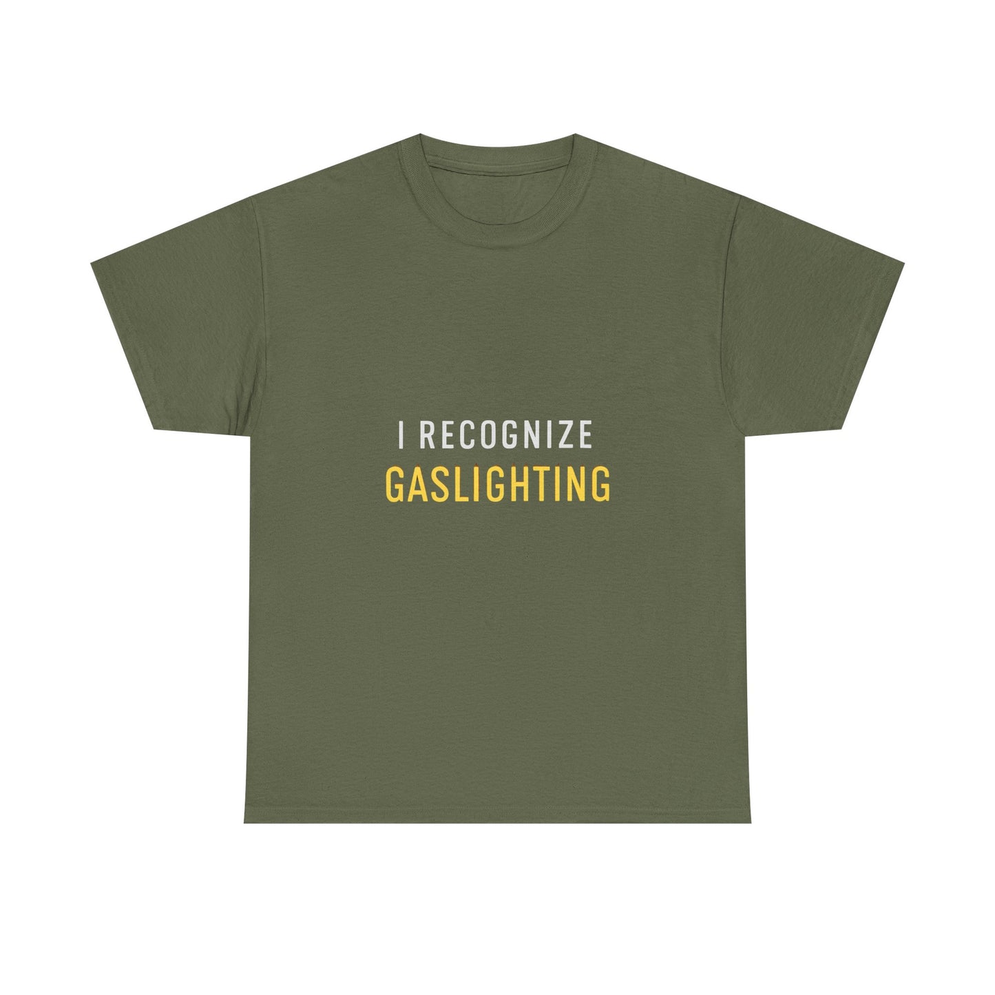 I Recognize Gaslighting – Anti-Gaslighting Awareness Tee | Darks | Narcissist Recovery Shirt