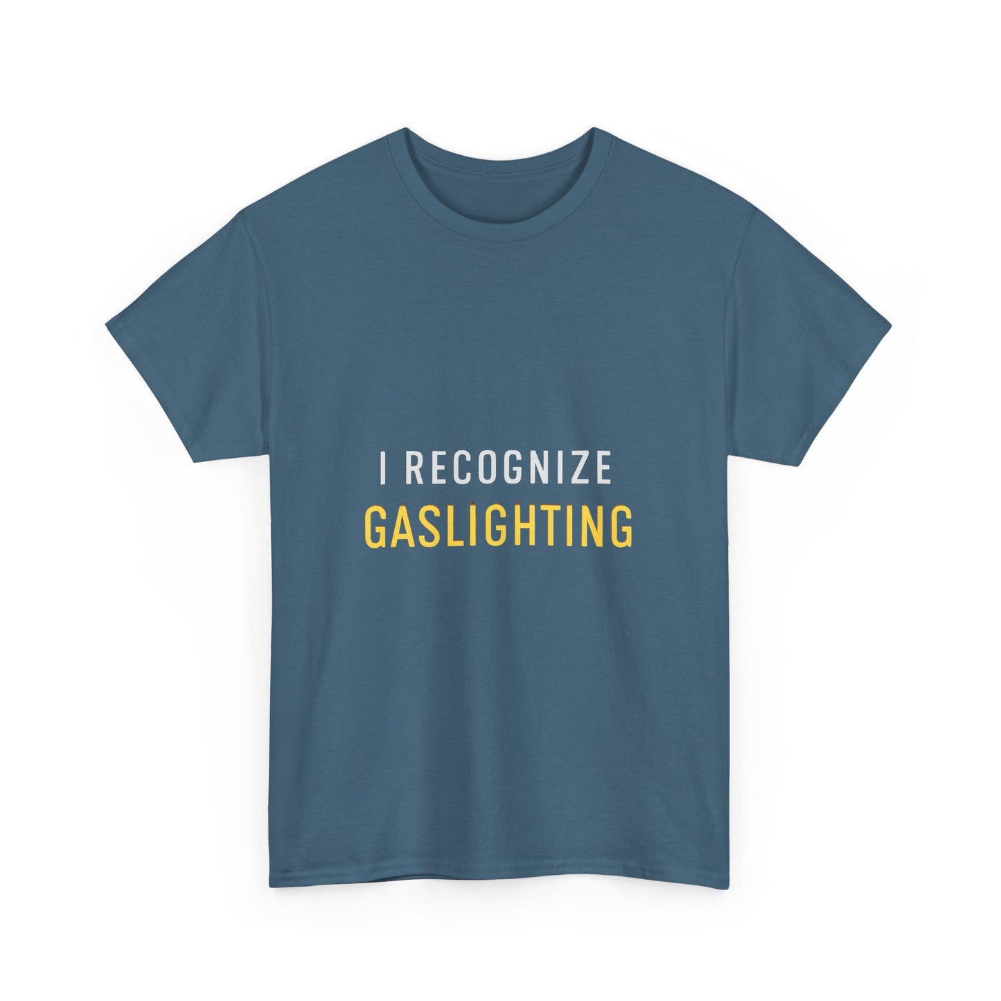 I Recognize Gaslighting – Anti-Gaslighting Awareness Tee | Darks | Narcissist Recovery Shirt