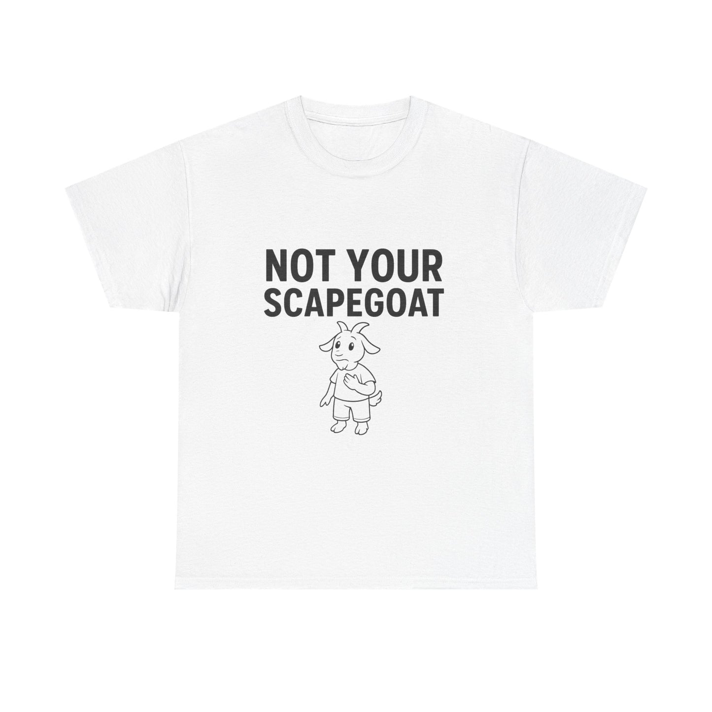 Not Your Scapegoat White and Lights | Bold Mental Health & Narcissism Recovery Tee