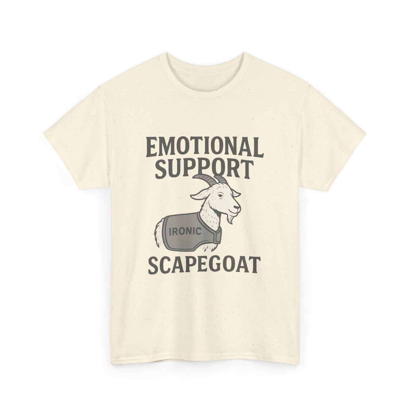 Emotional Support Scapegoat – IRONIC Goat Tee for Mental Health Survivors | Lights