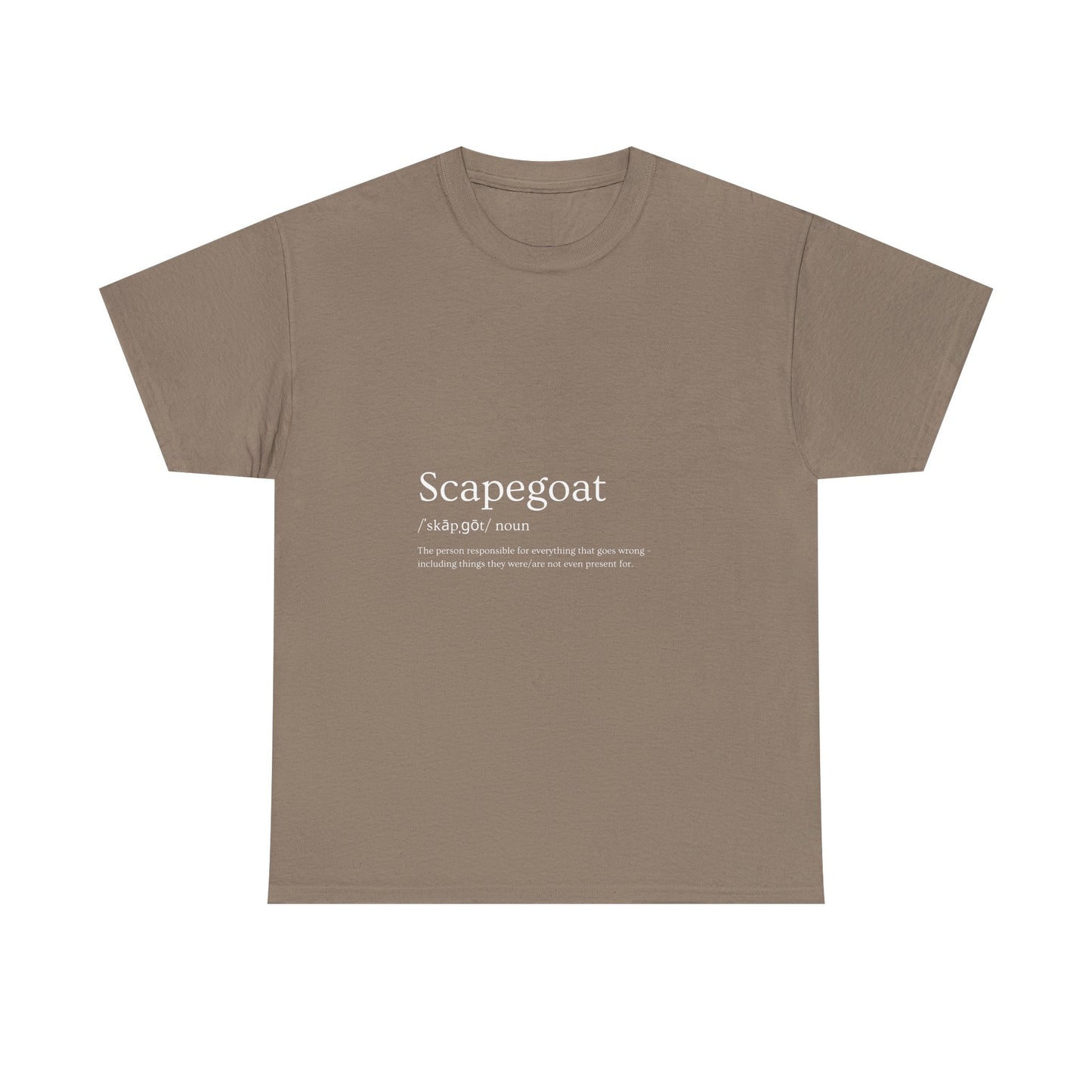 Scapegoat Definition Tee – Funny Dysfunctional Family Blame Collector Shirt