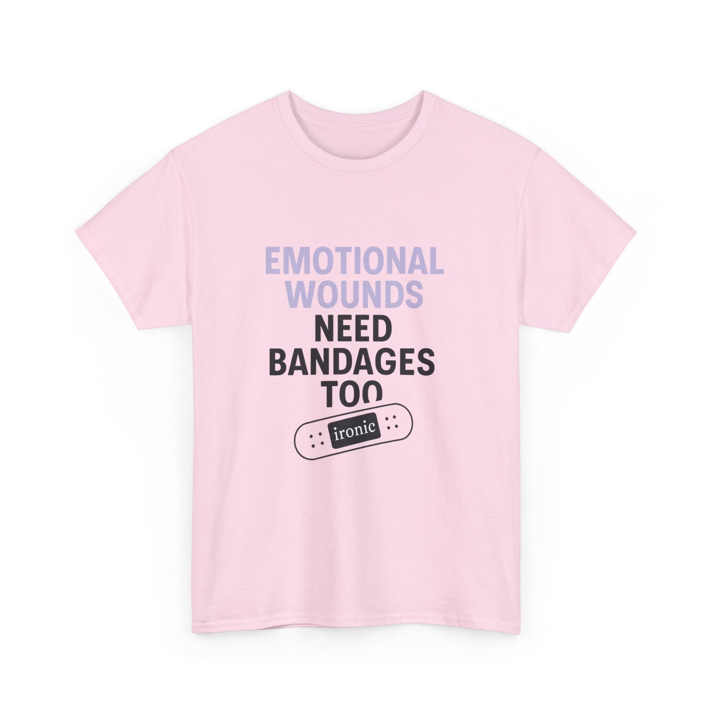 Emotional Wounds Need Bandages Too – Mental Health Awareness T-Shirt | Lights