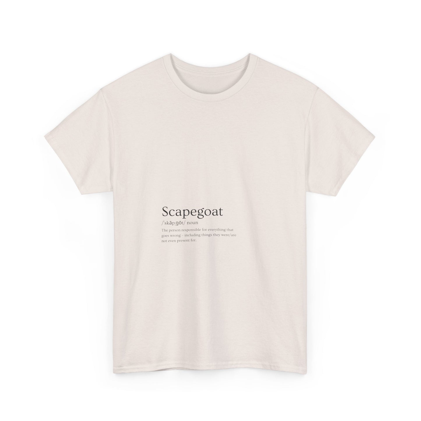 Scapegoat Definition Tee Light colors Edi – Funny Dysfunctional Family Blame Collector Shirt