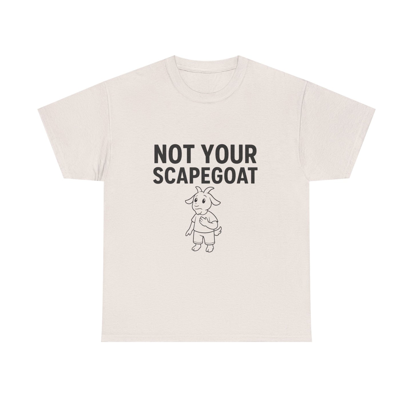 Not Your Scapegoat White and Lights | Bold Mental Health & Narcissism Recovery Tee