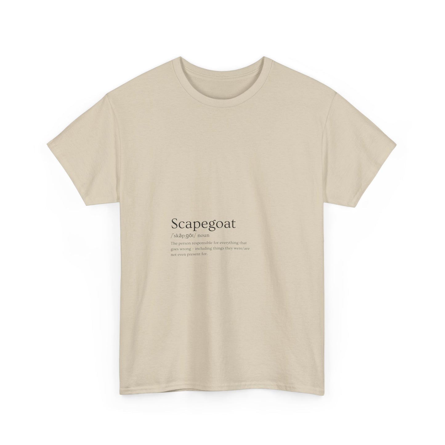 Scapegoat Definition Tee Light colors Edi – Funny Dysfunctional Family Blame Collector Shirt
