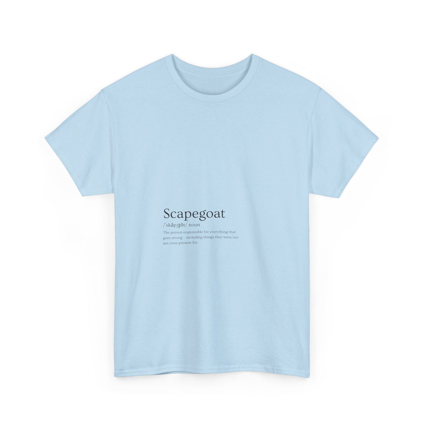 Scapegoat Definition Tee Light colors Edi – Funny Dysfunctional Family Blame Collector Shirt