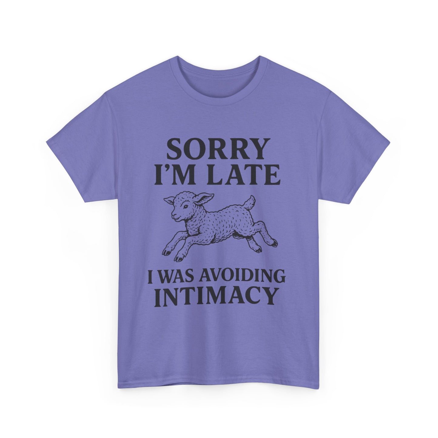 Sorry I’m Late – I Was Avoiding Intimacy | Vintage Lamb T-Shirt