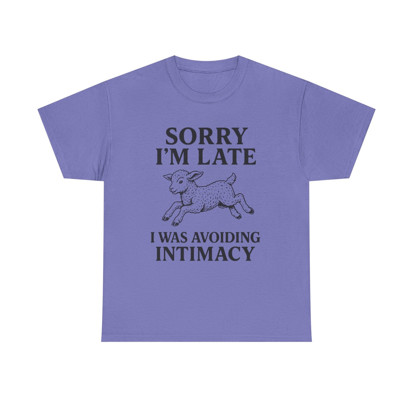 Sorry I’m Late – I Was Avoiding Intimacy | Vintage Lamb T-Shirt