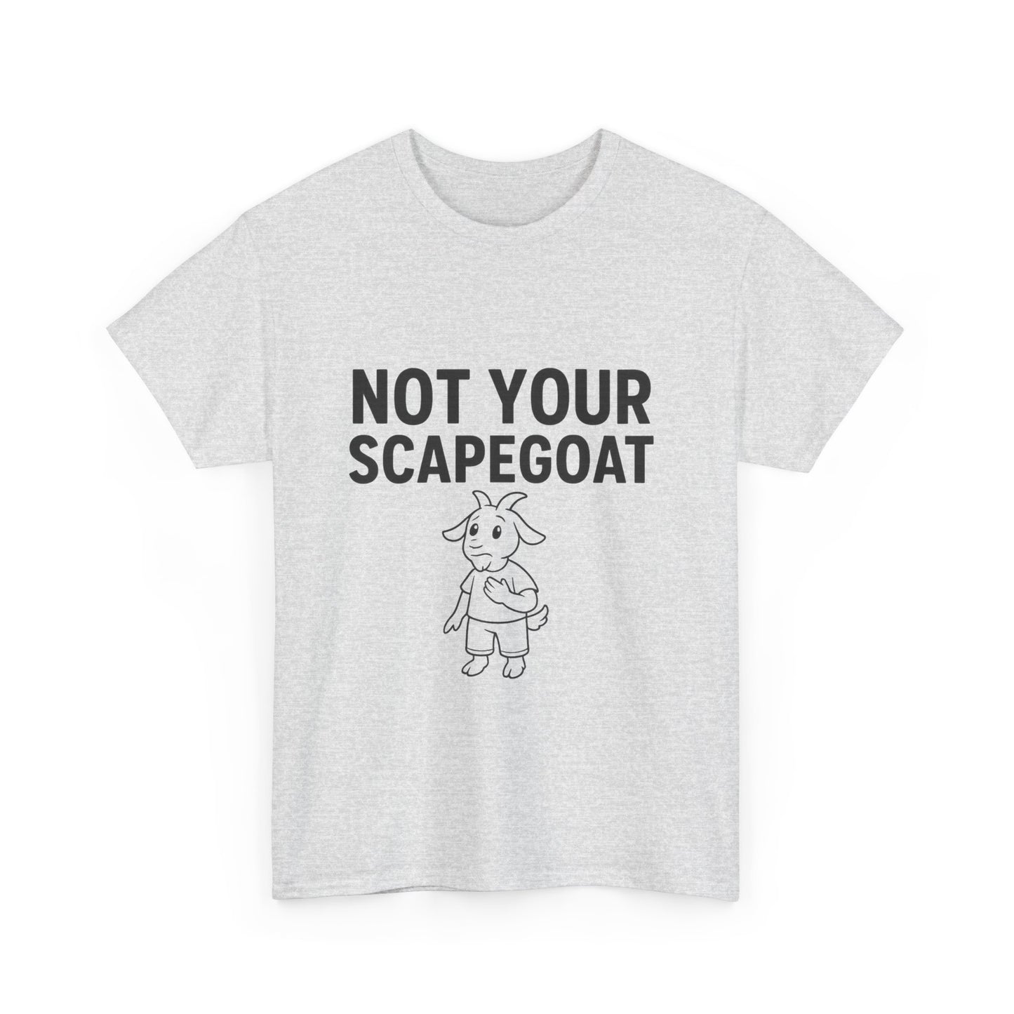 Not Your Scapegoat White and Lights | Bold Mental Health & Narcissism Recovery Tee