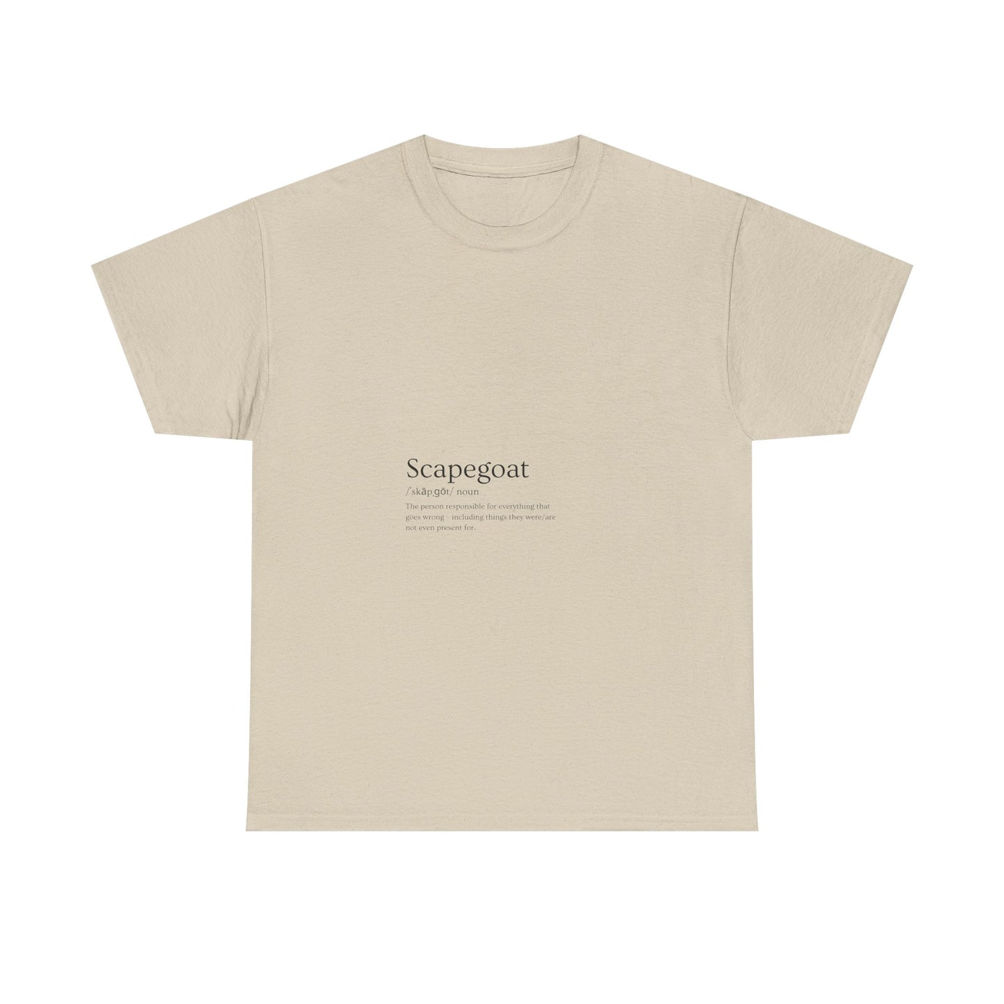 Scapegoat Definition Tee Light colors Edi – Funny Dysfunctional Family Blame Collector Shirt