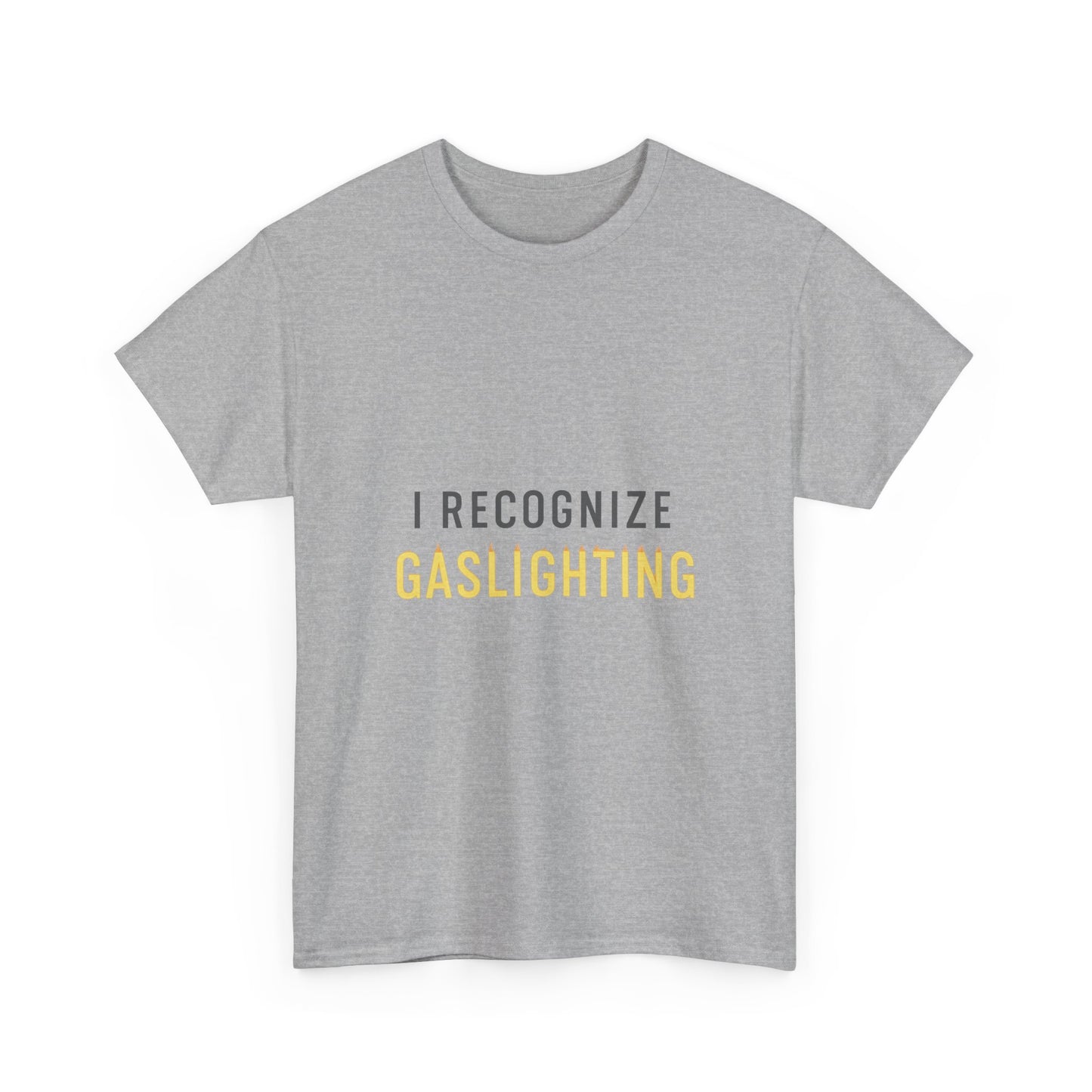 I Recognize Gaslighting – Anti-Gaslighting Awareness Tee | Lights | Narcissist Recovery Shirt