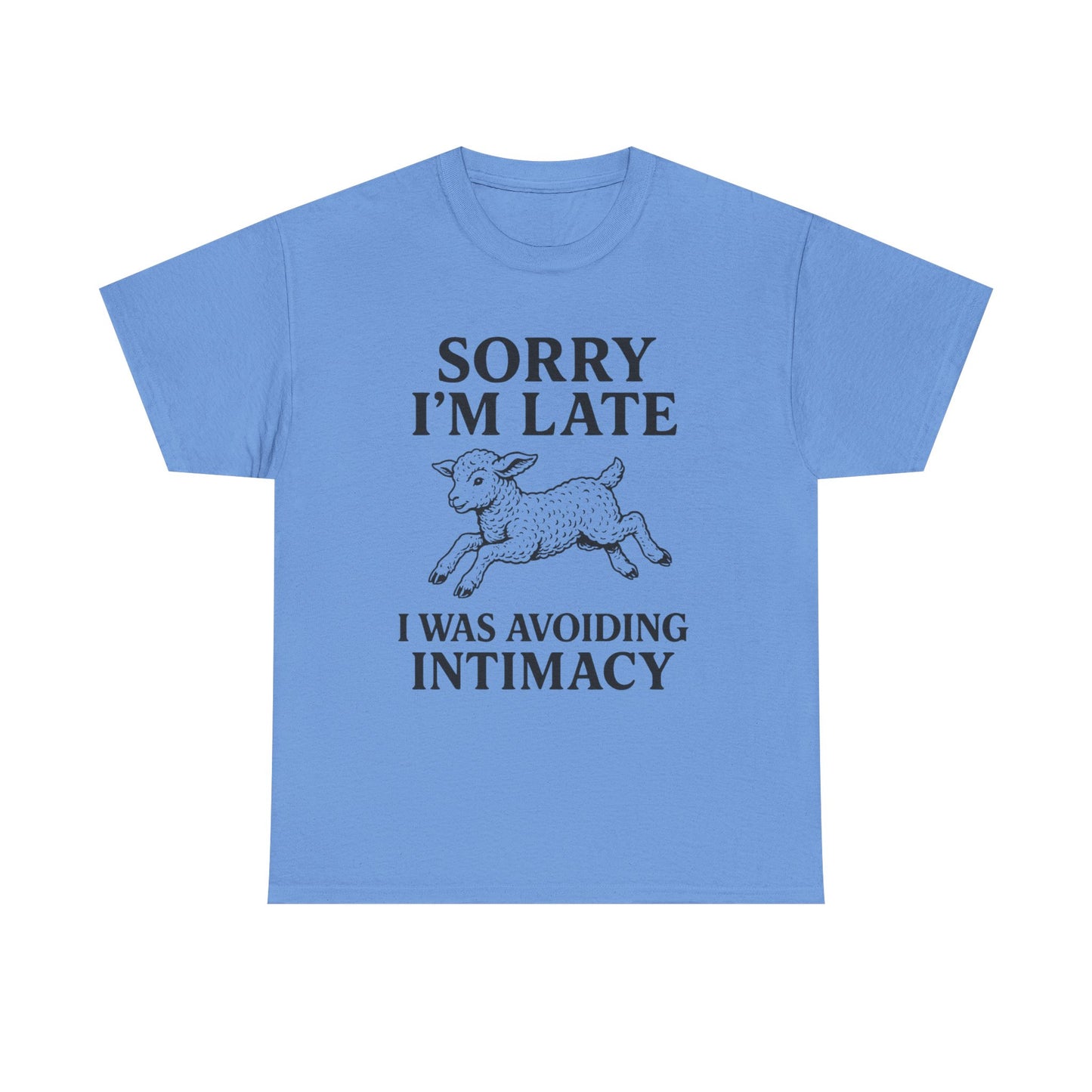 Sorry I’m Late – I Was Avoiding Intimacy | Vintage Lamb T-Shirt