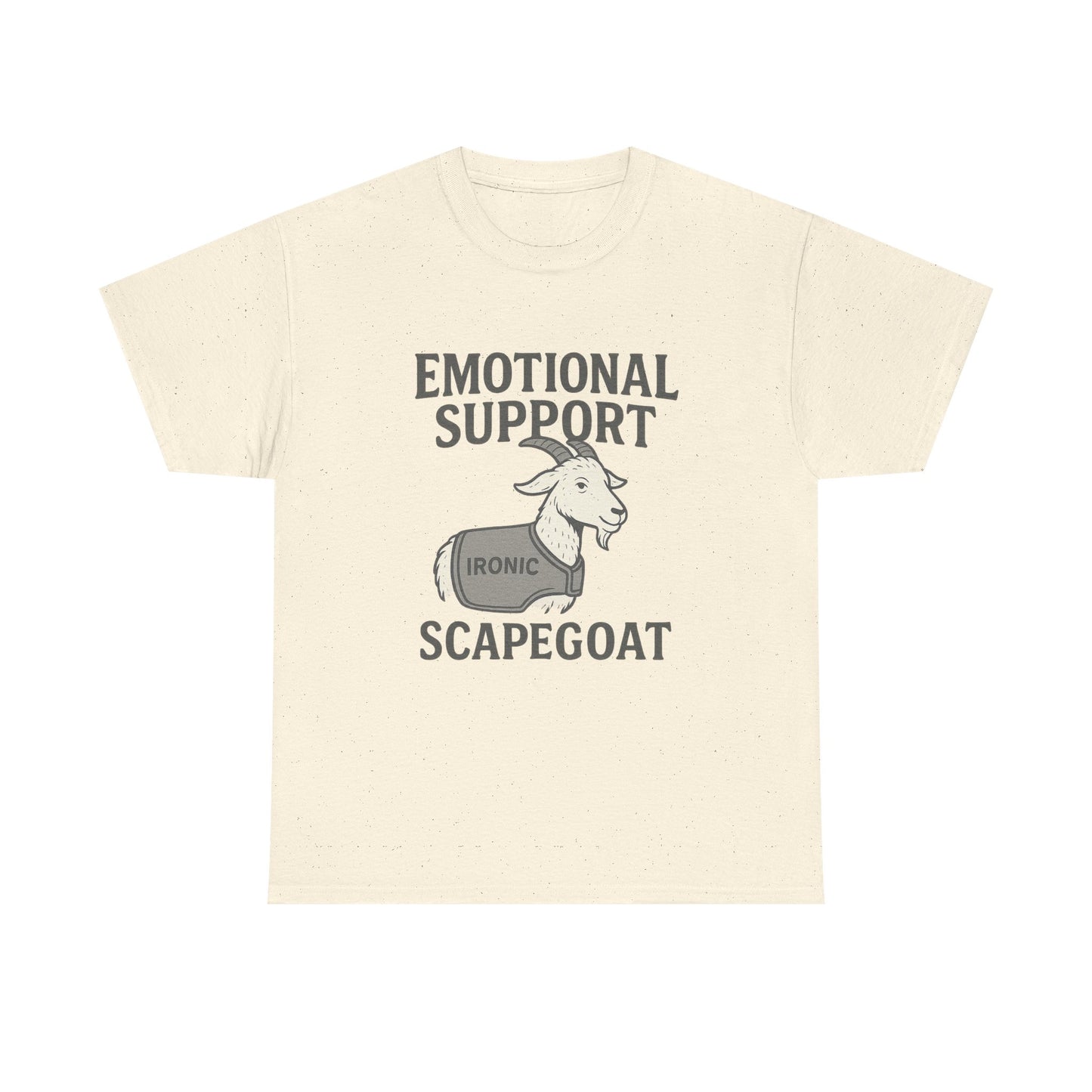 Emotional Support Scapegoat – IRONIC Goat Tee for Mental Health Survivors | Lights