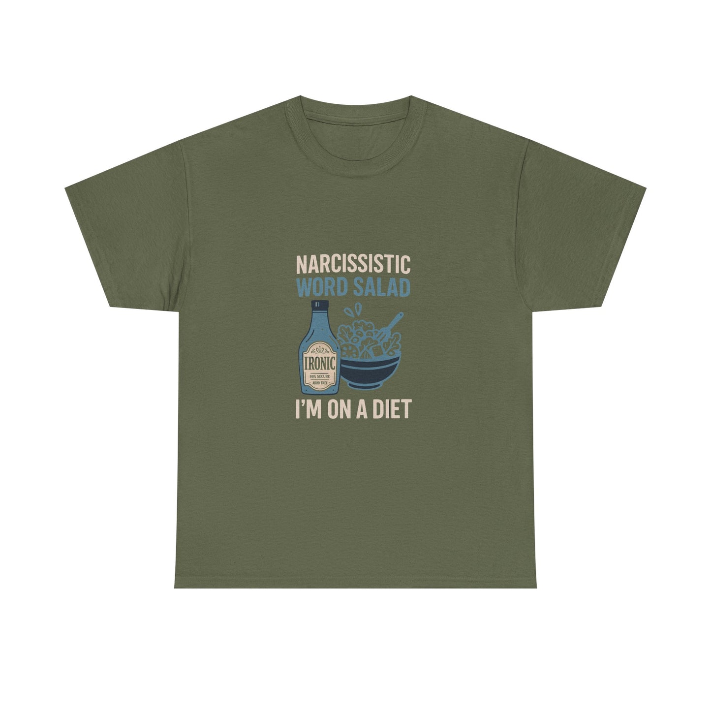 Narcissistic Word Salad – I’m on a Diet | Funny Trauma Recovery Shirt | Darks