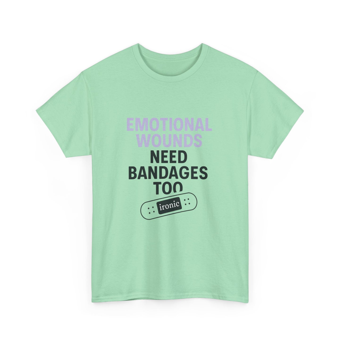 Emotional Wounds Need Bandages Too – Mental Health Awareness T-Shirt | Lights