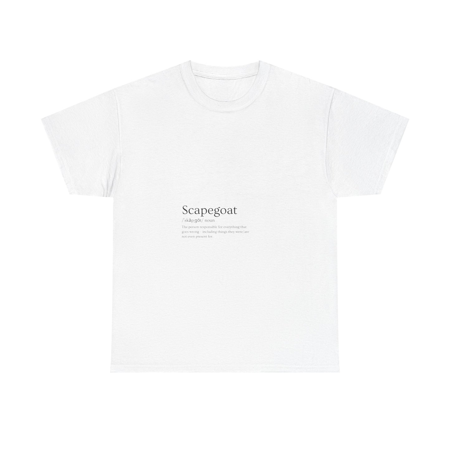 Scapegoat Definition Tee Light colors Edi – Funny Dysfunctional Family Blame Collector Shirt