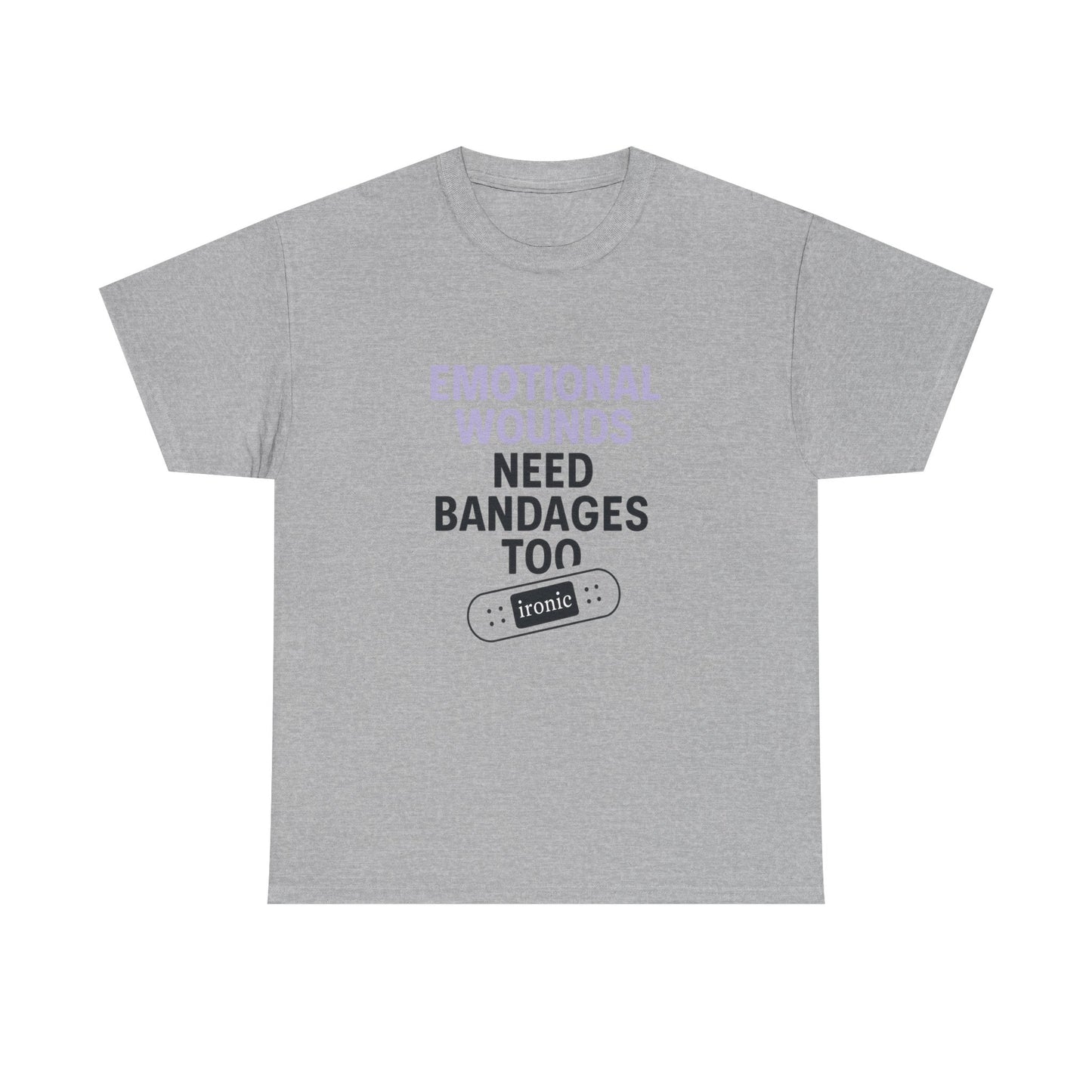 Emotional Wounds Need Bandages Too – Mental Health Awareness T-Shirt | Lights