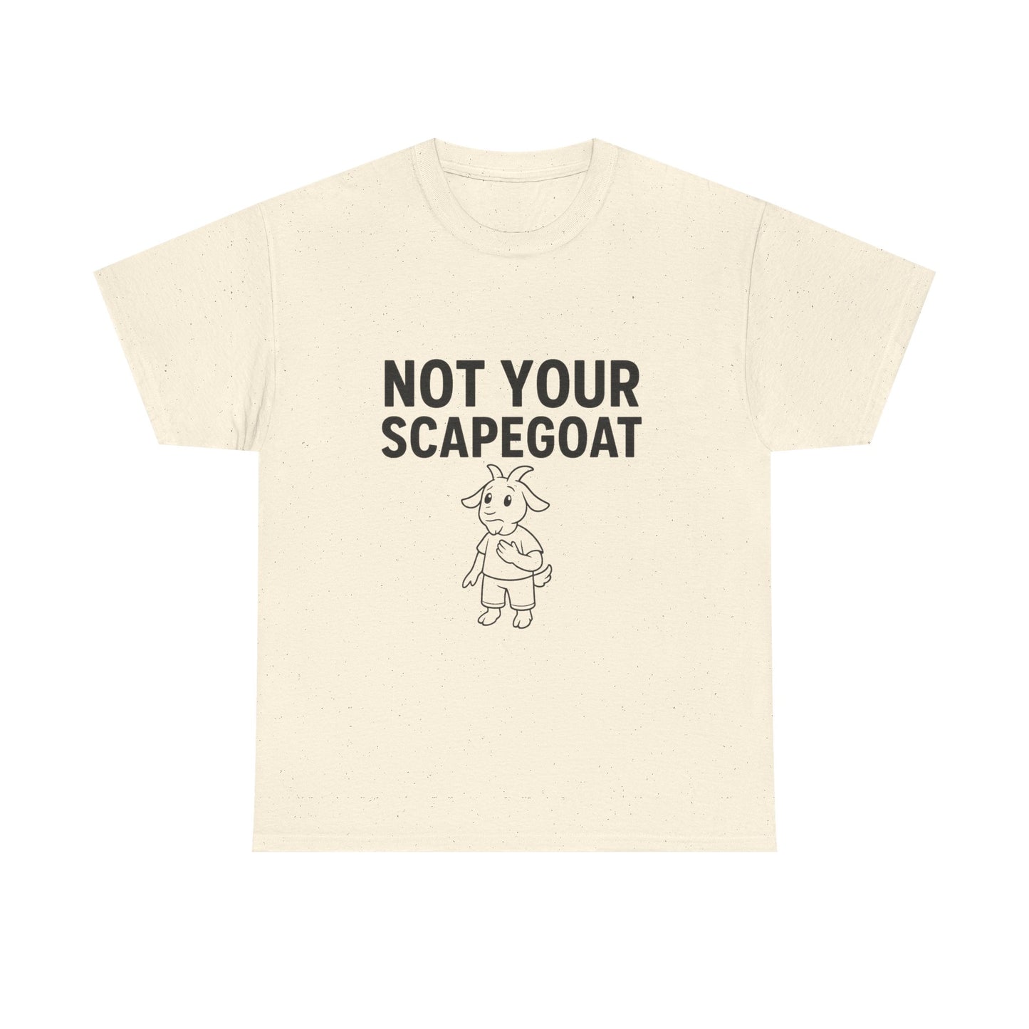 Not Your Scapegoat White and Lights | Bold Mental Health & Narcissism Recovery Tee