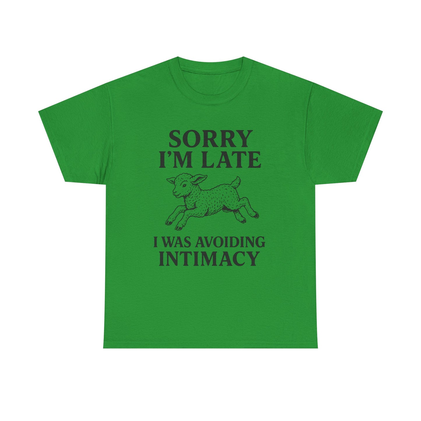 Sorry I’m Late – I Was Avoiding Intimacy | Vintage Lamb T-Shirt