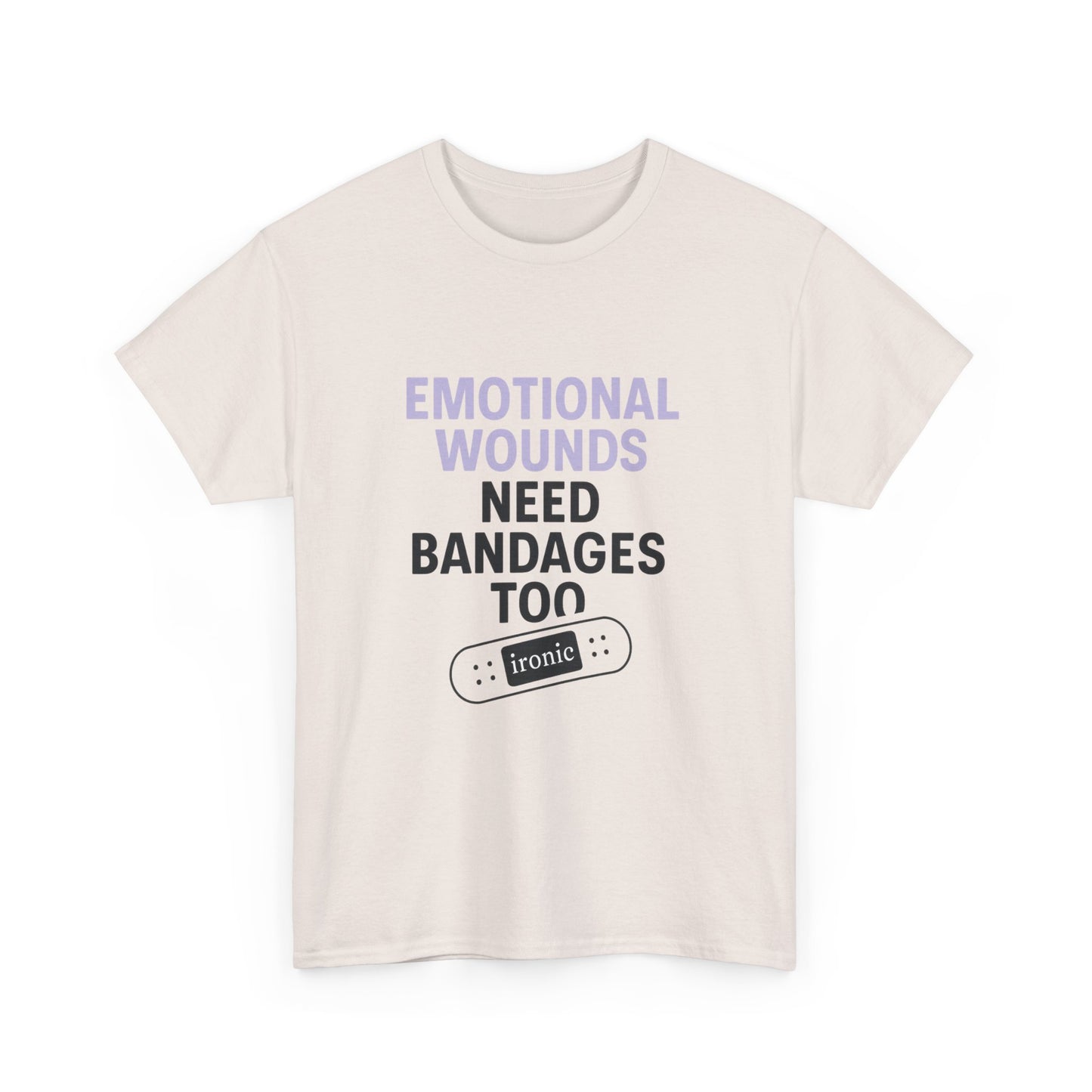 Emotional Wounds Need Bandages Too – Mental Health Awareness T-Shirt | Lights