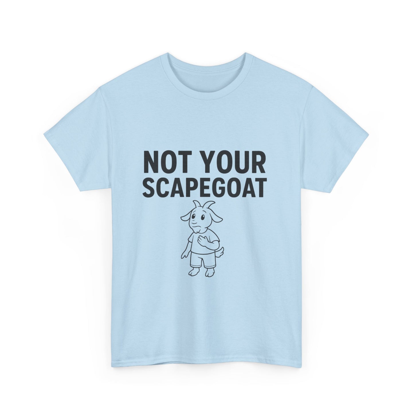 Not Your Scapegoat White and Lights | Bold Mental Health & Narcissism Recovery Tee