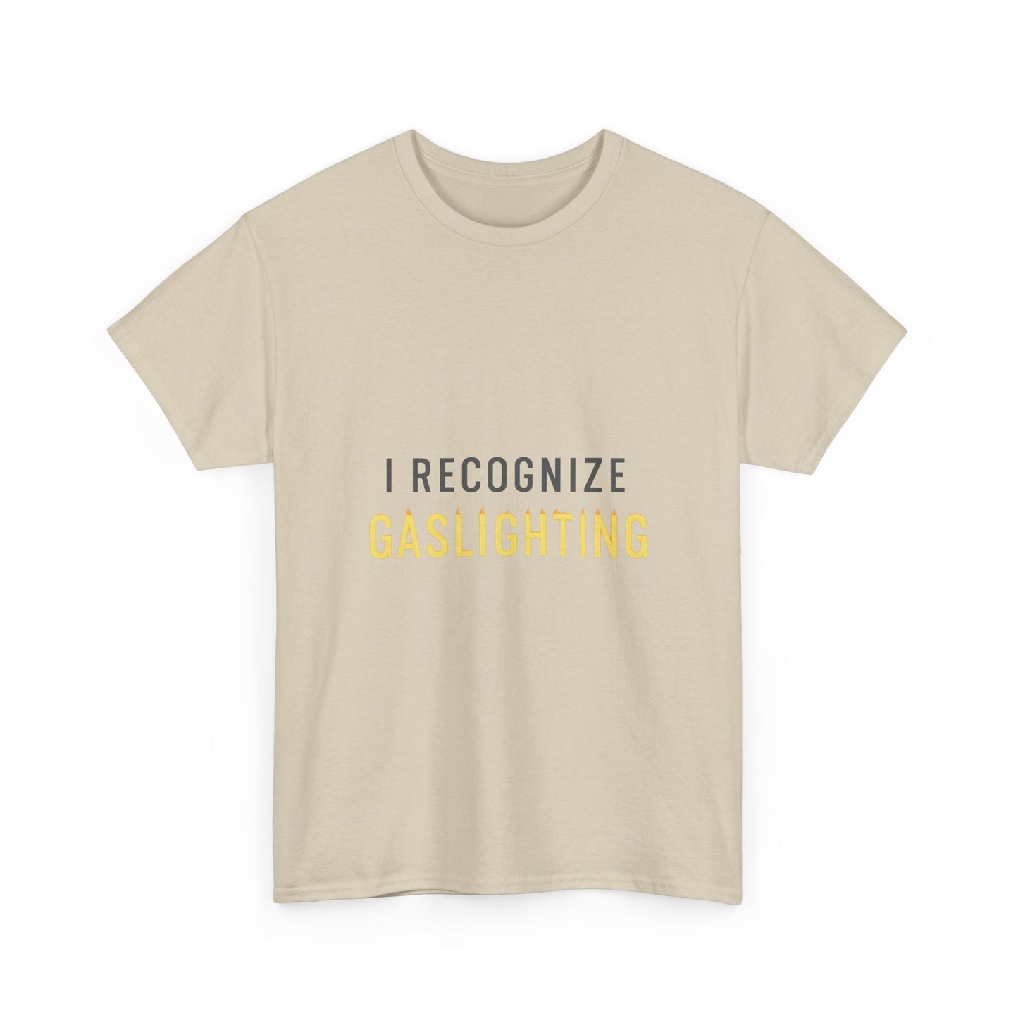 I Recognize Gaslighting – Anti-Gaslighting Awareness Tee | Lights | Narcissist Recovery Shirt