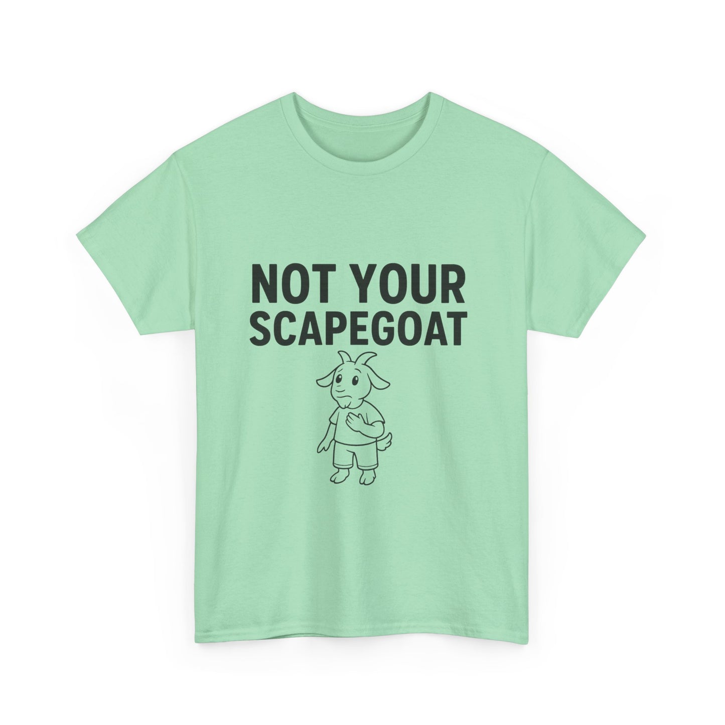 Not Your Scapegoat White and Lights | Bold Mental Health & Narcissism Recovery Tee