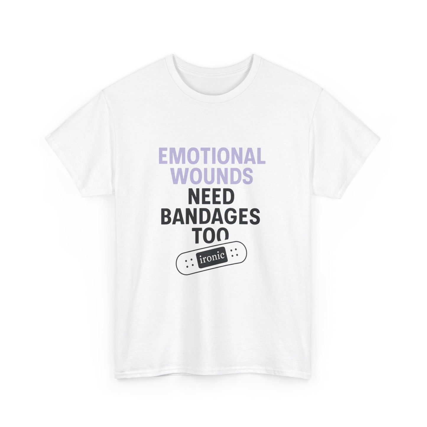 Emotional Wounds Need Bandages Too – Mental Health Awareness T-Shirt | Lights