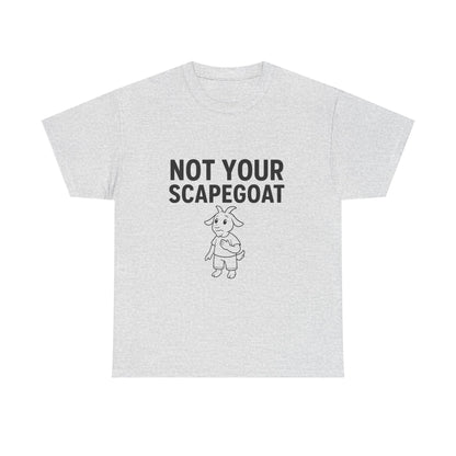 Not Your Scapegoat White and Lights | Bold Mental Health & Narcissism Recovery Tee