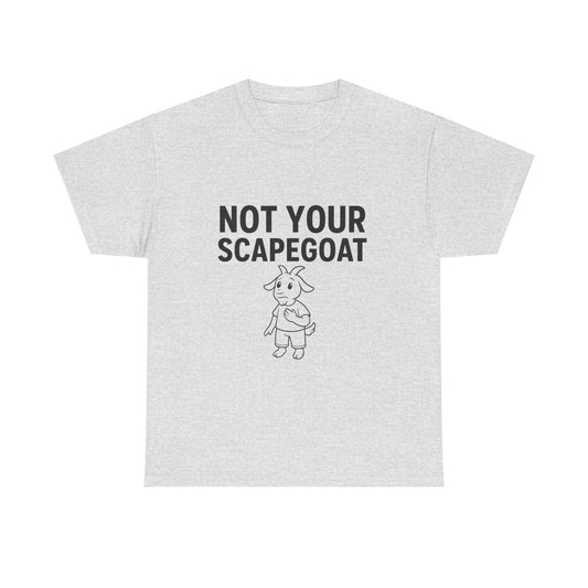 Not Your Scapegoat White and Lights | Bold Mental Health & Narcissism Recovery Tee