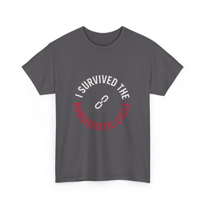 I Survived the Narcissistic Cycle – Empowerment Statement T-Shirt | Dark