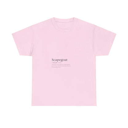 Scapegoat Definition Tee Light colors Edi – Funny Dysfunctional Family Blame Collector Shirt