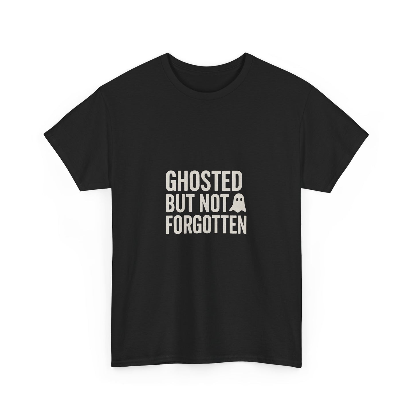 Ghosted But Not Forgotten™ | Retro-Spooky Ghost Graphic T-Shirt (Darks)