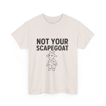 Not Your Scapegoat White and Lights | Bold Mental Health & Narcissism Recovery Tee