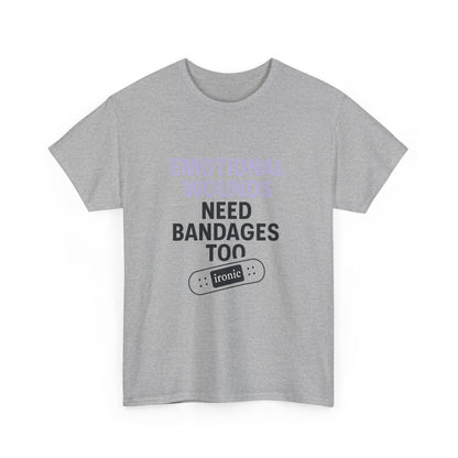 Emotional Wounds Need Bandages Too – Mental Health Awareness T-Shirt | Lights