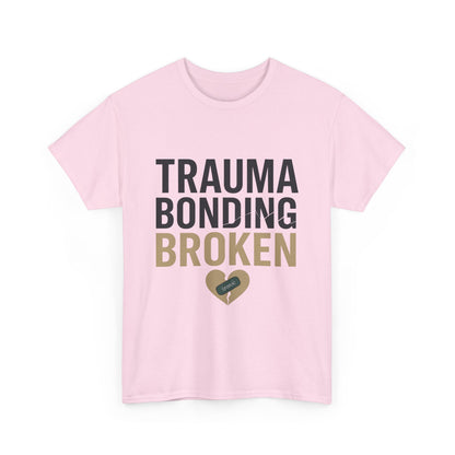 Trauma Bonding Broken Tee – Healing Heart with IRONIC Bandage | Narcissistic Abuse Awareness Shirt | Lights