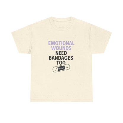 Emotional Wounds Need Bandages Too – Mental Health Awareness T-Shirt | Lights