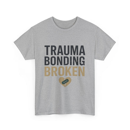 Trauma Bonding Broken Tee – Healing Heart with IRONIC Bandage | Narcissistic Abuse Awareness Shirt | Lights
